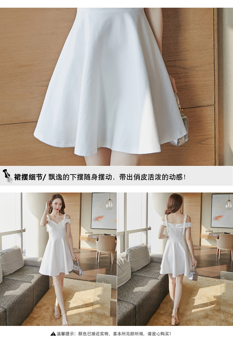 KM CK banquet style, you can usually wear slimming suspender one-shoulder dress, white small evening dress | bursa 88, raja slot 323, togil, fantasy 55 slot, slot freebet new member 2021(图4)